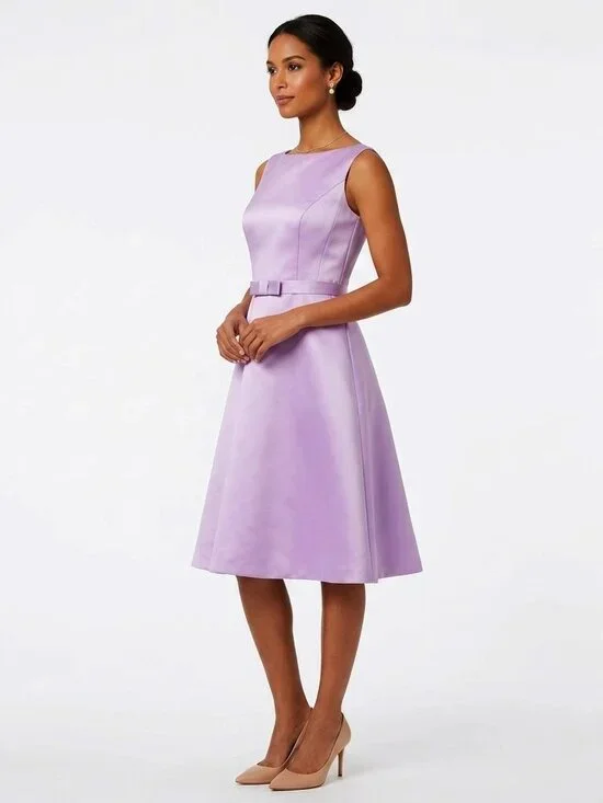 Alfred Sung Style D300 "Orchid" Satin Bridesmaid/Cocktail Dress NEW-Sz. 10 - Picture 3 of 11